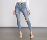 Verkürzte Röhrenjeans „Taylor“ mit hohem Bund